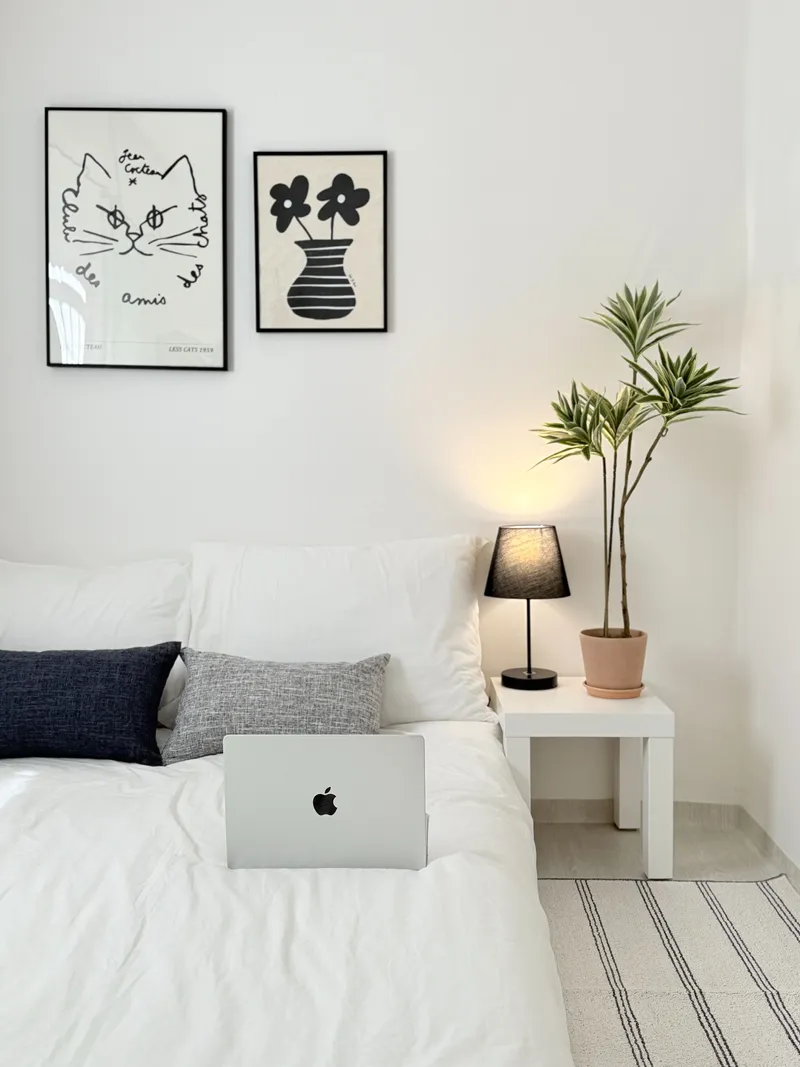 [Guro, Seoul] Fully furnished, white wood-toned two-room apartment, 10 minutes from Gaebong Station 15