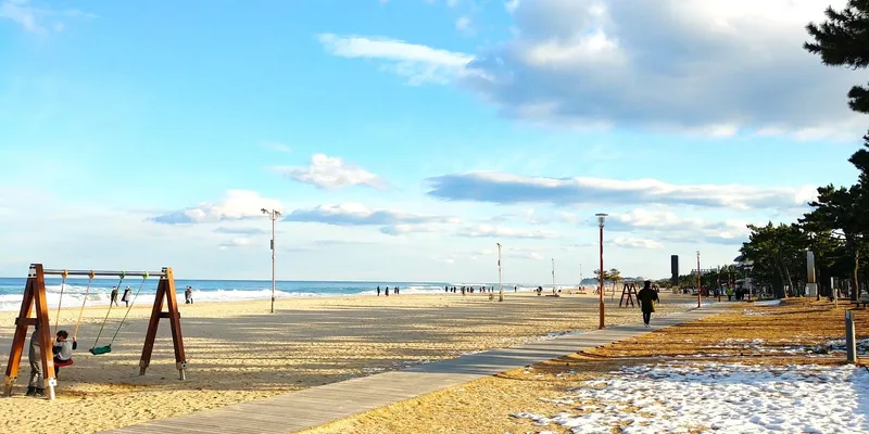 [Yangyang] Naksan Beach Sunrise #Seoraksan Mountain Sunset #Namdaecheon Riverside Trail & Water Sports 26