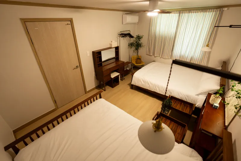 [Cheonan] 15 minutes on foot from Cheonan Asan Station/Two rooms/6 people/Buldang-dong food alley/1 minute on foot from bus 5