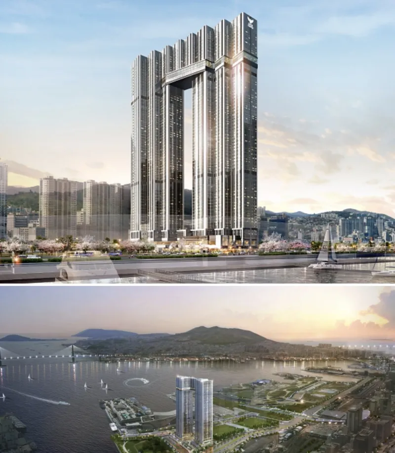 [Dong-gu, Busan] 5-minute walk from Busan Station, 51st floor, special view De Mer 18