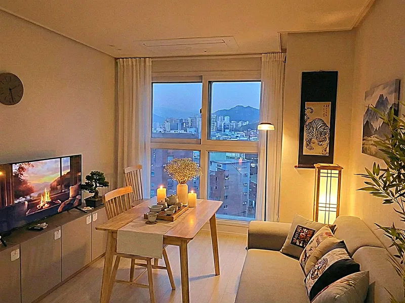 [Eunpyeong, Seoul] 10 minutes from Hongdae, 3 minutes walk from Saejeol Station, newly built two-room apartment for up to 4 people 15