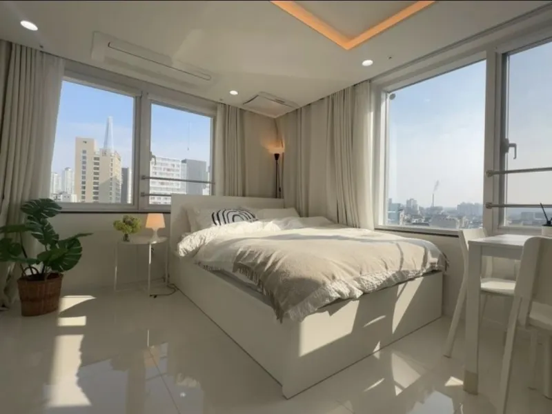 [Songpa, Seoul] Jamsil/Bright daylight, stunning nightscape! Newly built officetel near the subway station. 2