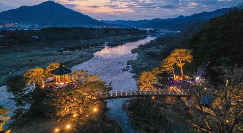 [충북 영동] 금강 굽이쳬흐르는 곳에 아름들이 솔밭과 올래길이 있는곳 17