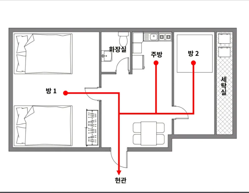 [서울 송파] 신규 잠실 롯데월드 석촌고분역 3분 투룸 2층 33