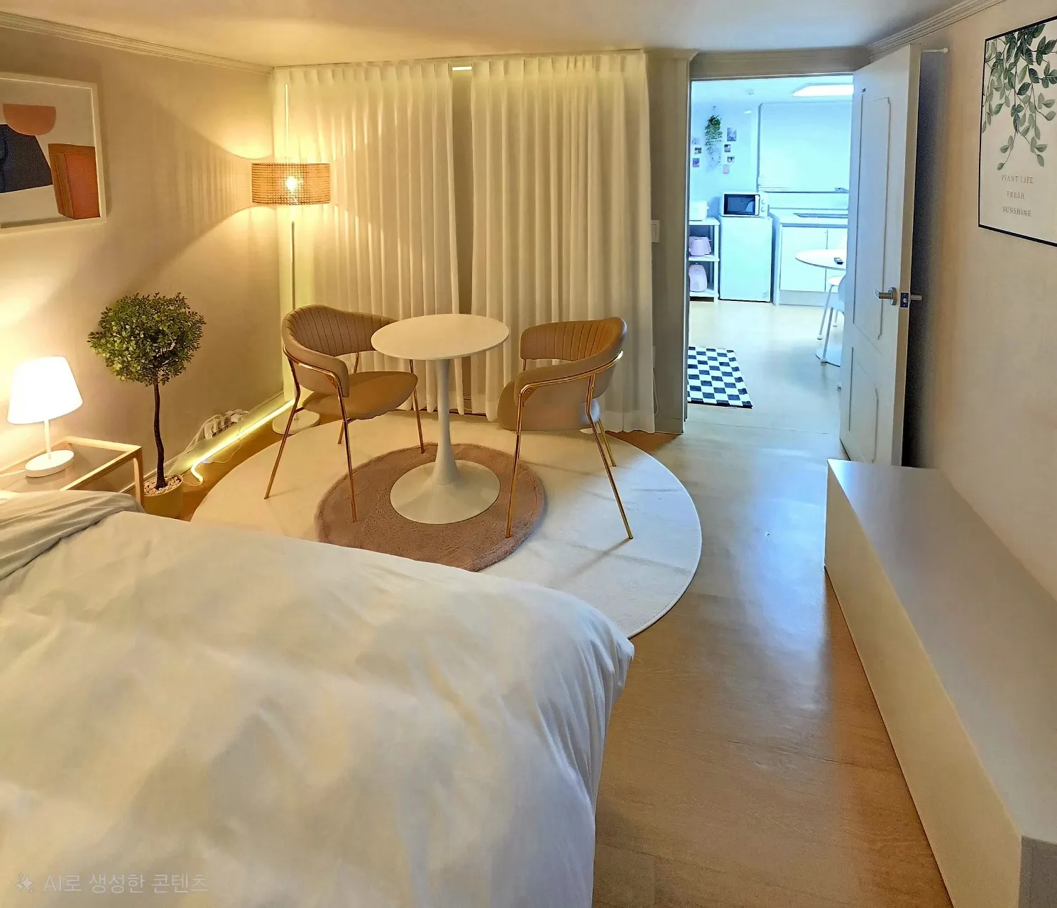 One-Bedroom in Suwon, Gyeonggi — 43m², sleeps 6, 1 bath