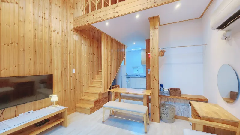 [Andeok, Seogwipo][Jeju Sagye-ri] Room 101, Duplex Pension Below Sanbangsan Mountain 5