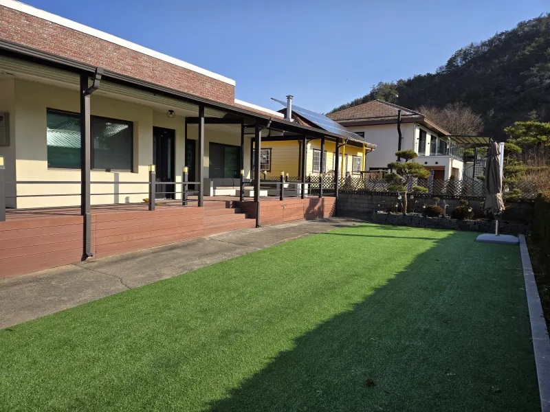 [충북 단양] 사인암 계곡 170평 잔디마당독채( 본채+별채)놀이시설 완비^^힐링하세요 21
