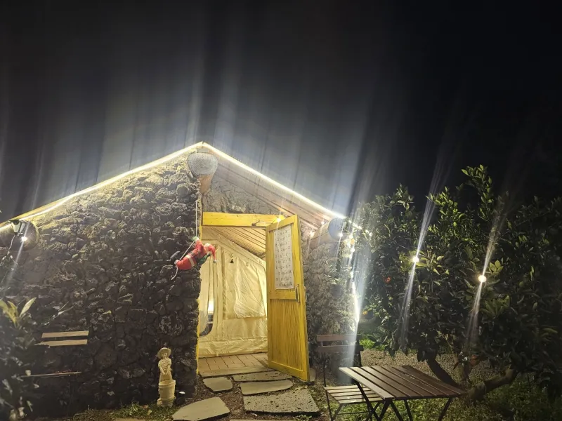 [Namwon, Seogwipo] 2-story detached house. Spacious yard. Ocean view. Jacuzzi. Three-room. BBQ. Foot volleyball. Pets 170