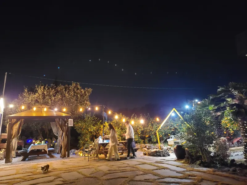 [Namwon, Seogwipo] 2-story detached house. Spacious yard. Ocean view. Jacuzzi. Three-room. BBQ. Foot volleyball. Pets 294