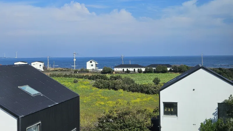 [Gujwa, Jeju] A detached house with a beautiful view of the sea, stone walls, and fields, 30 seconds from the entrance to the complex. 12