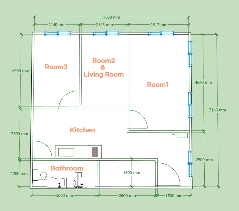 [Songpa, Seoul] 7-minute walk from Bangi Station | Two-room apartment with parking available | Jamsil Songnidan-gil Olympic Park 1 53