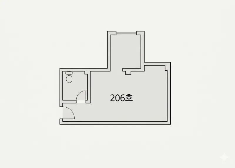 [제주 삼도이동] 고즈넉한 제주 원도심 속 단순한 206호 11