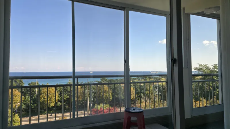 [Donghae] Ocean view apartment, 10-minute walk to the beach. Sunrise view from the living room. 17