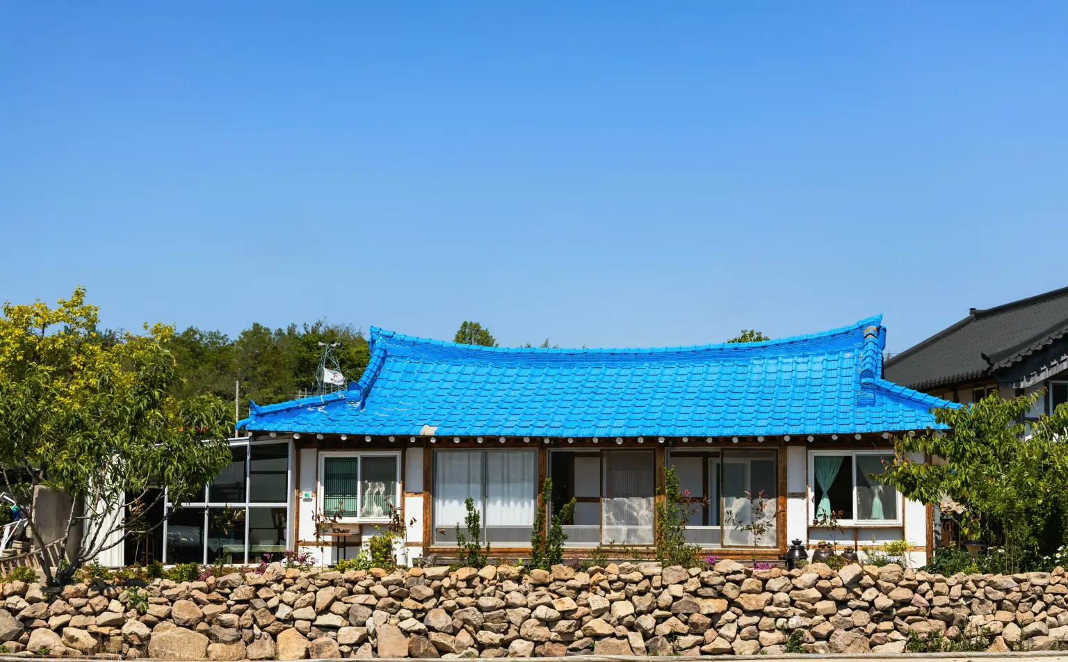 全罗南道海南郡 마당 있는·시골 살기·돌담 독채 투룸·최대 4인 丹索月,海南私人韩屋住宿 대표 사진