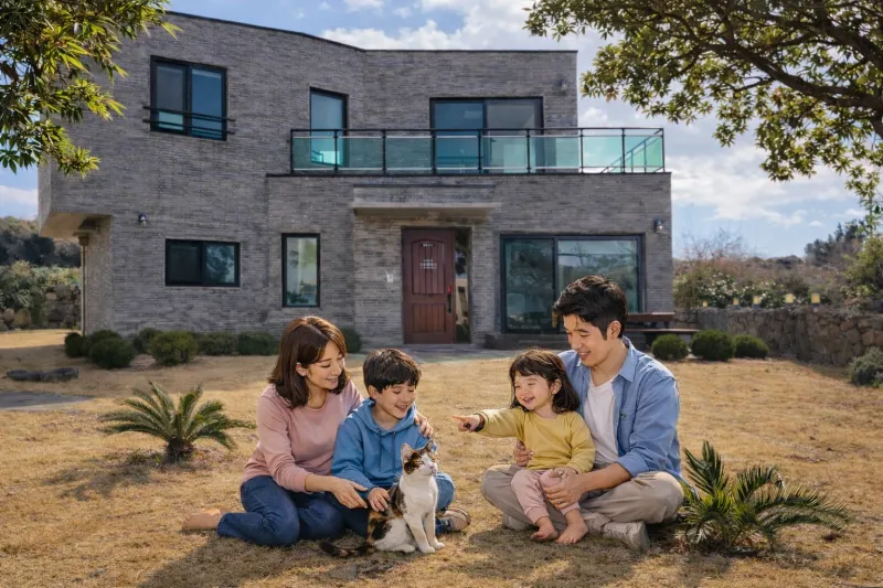 [Hallim, Jeju] Ocean view newly built duplex 3-room independent house C building 77
