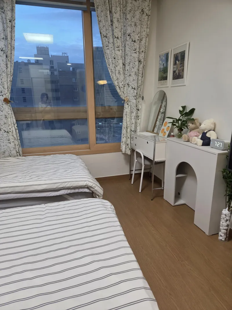 [Gwangmyeong][Gwangmyeong-si, Gyeonggi-do] Twin beds within 5 minutes of Gwangmyeong Station 6