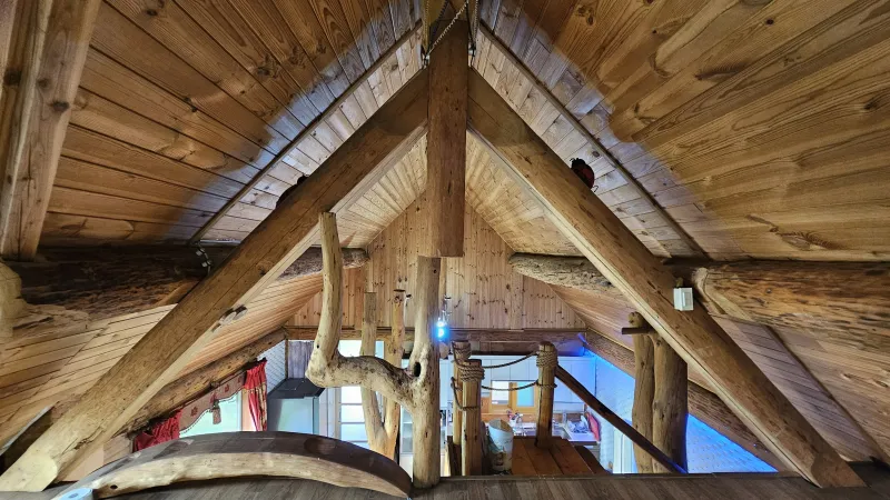 [Chuncheon] Two-story log cabin with a lawn and good mountain view 16