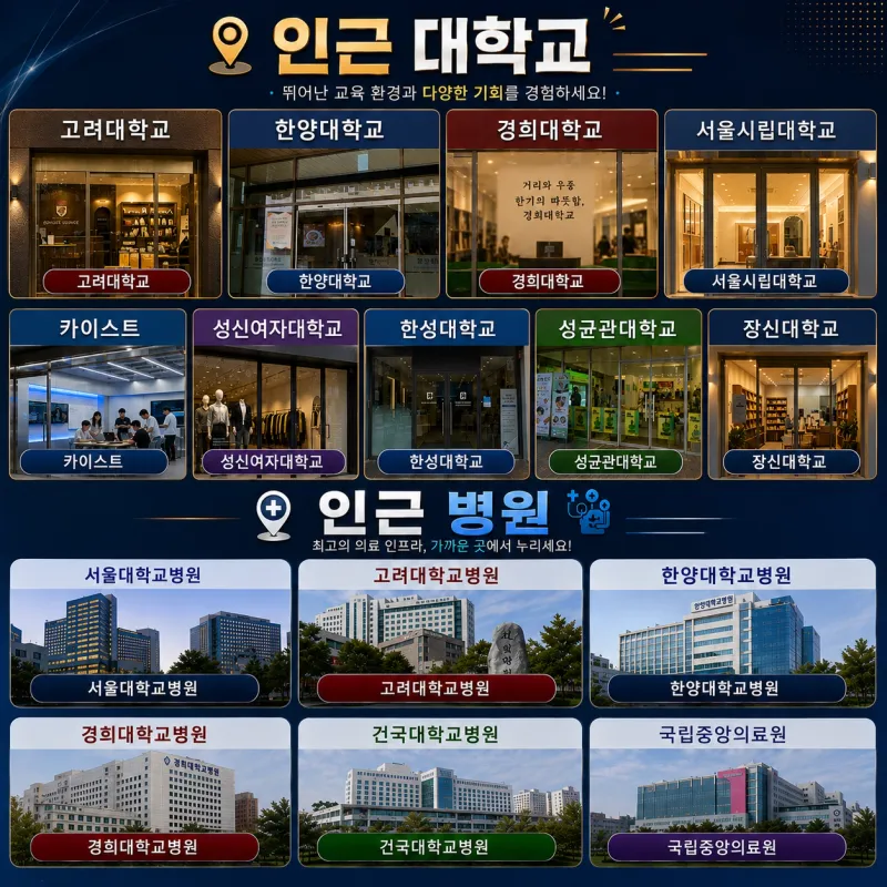 [서울 동대문][특가] 제기동역 10m 고려대  파노라마 뷰 오피스텔#서울대병원 33