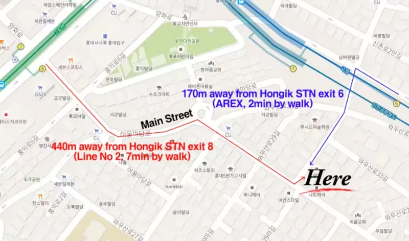 [Mapo, Seoul] Hongdae/ Sinchon / 5-minute walk from the station, fully furnished PINK 11