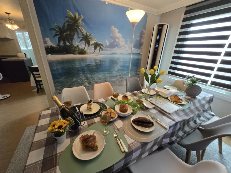 [Seo-gu, Daejeon] 5 Queen Beds/Fully Furnished♡Renovated/2 Large TVs//Family Trip/Business Trip 45