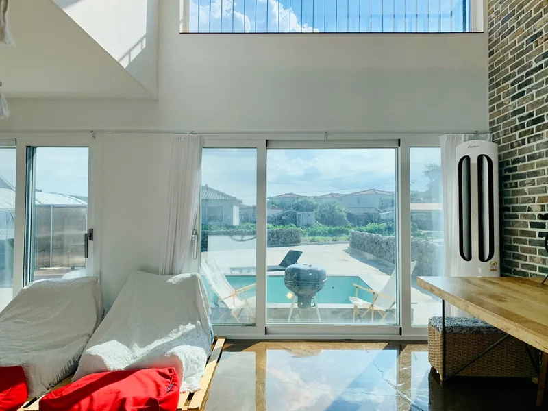 [Hangyeong, Jeju][Panpo] Super Special Price_ Panpo Port Private Duplex with Spacious Yard, Swimming Pool, and BBQ Zone 113