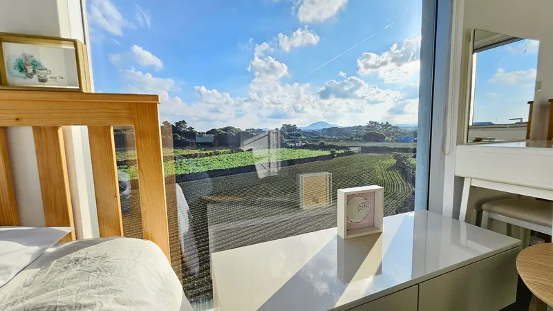 [Gujwa, Jeju] A detached house with a beautiful view of the sea, stone walls, and fields, 30 seconds from the entrance to the complex. 11