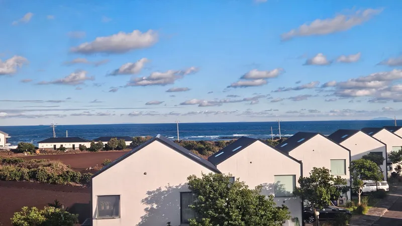 [Gujwa, Jeju] A detached house with a beautiful view of the sea, stone walls, and fields, 30 seconds from the entrance to the complex. 20