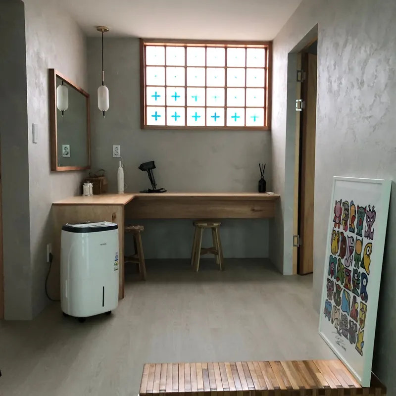 [제주 한림] 협재포구 제주스러운 돌담에 둘러싸인 루프탑 제주썬셋 독채 49