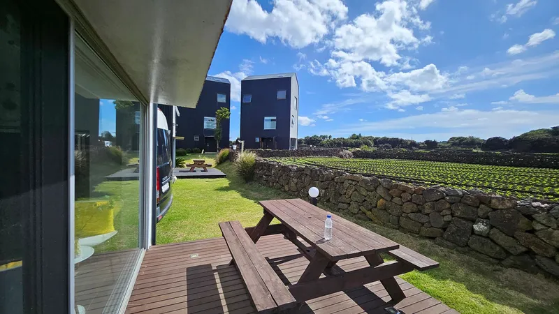[Gujwa, Jeju] A detached house with a beautiful view of the sea, stone walls, and fields, 30 seconds from the entrance to the complex. 93
