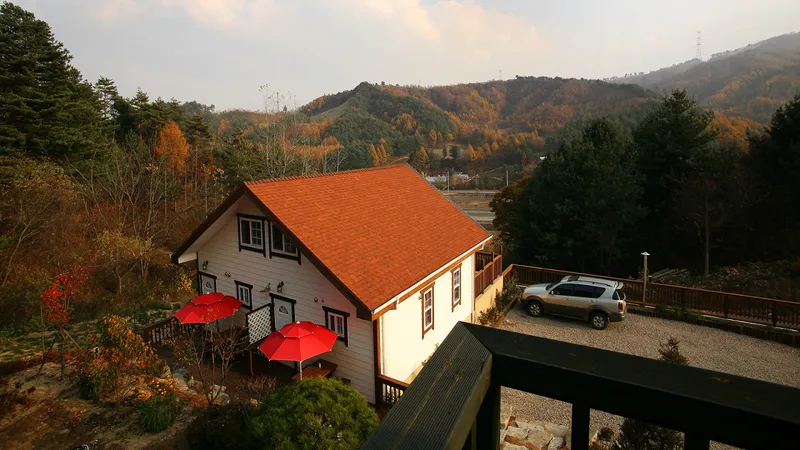 [Pyeongchang] White, a quiet healing pension in the forest area 5 minutes from Myeonon IC 11