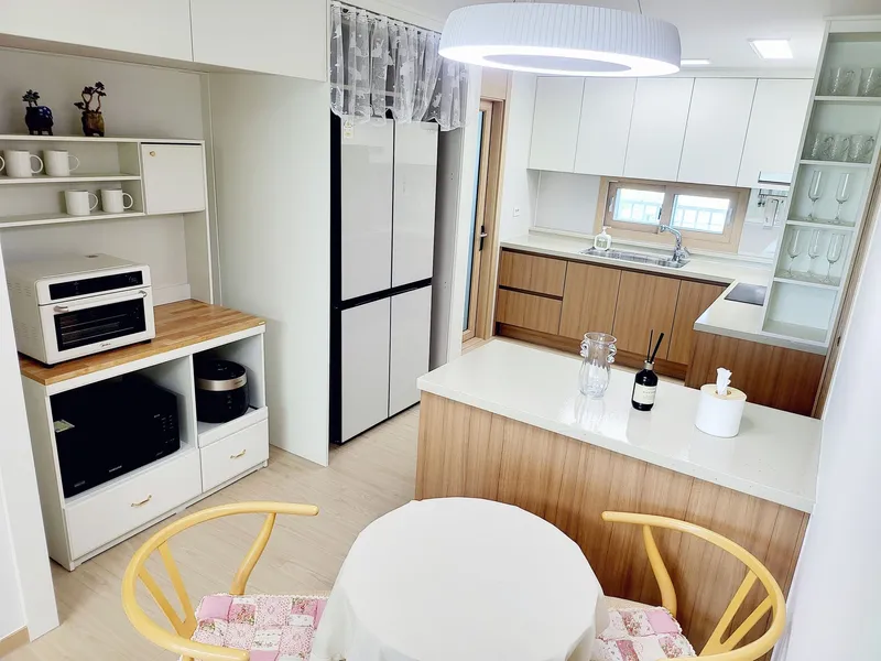 [Gangneung] #New apartment #Surfing #5 min walk to the beach #Coffee street #Ice coffee water purifier #Hotel bedding 14