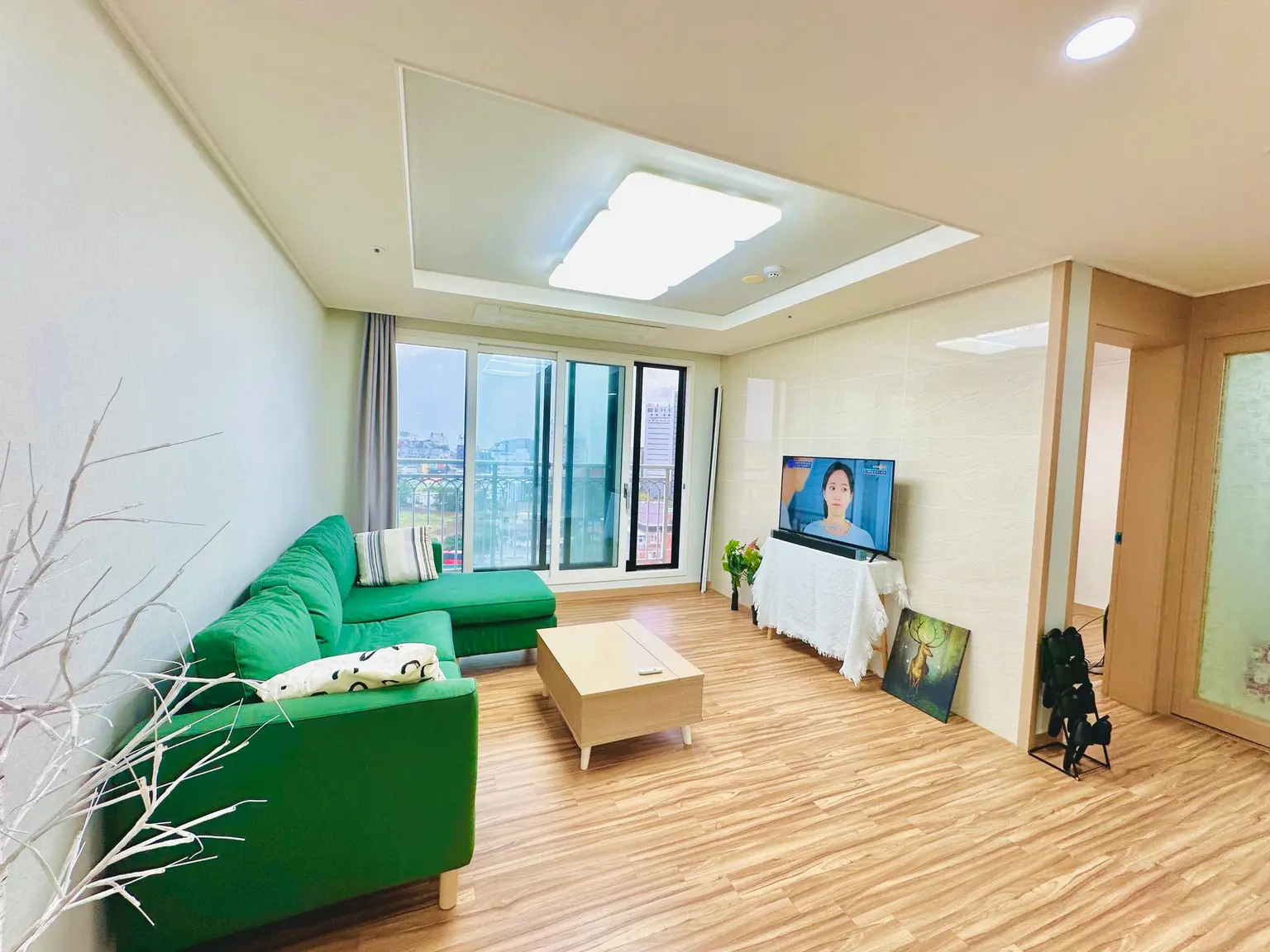 釜山海雲台 オーシャンビュー・海近・徒歩圏内 マンション 2ベッドルーム・最大4名 日の出レストラン1ヶ月住みやすい宿泊施設ファミリールーム駐車場 代表写真