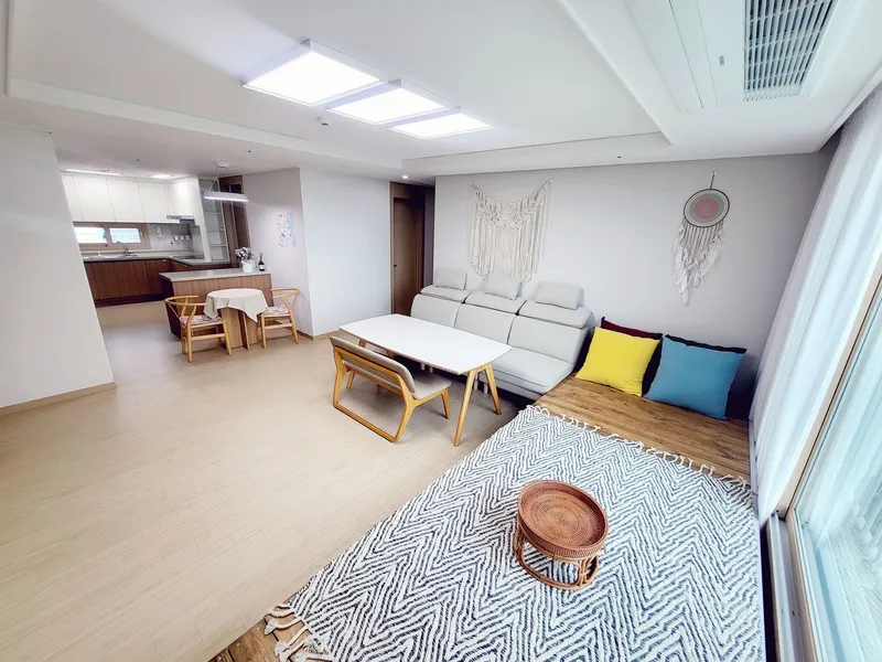 [Gangneung] #New apartment #Surfing #5 min walk to the beach #Coffee street #Ice coffee water purifier #Hotel bedding 13