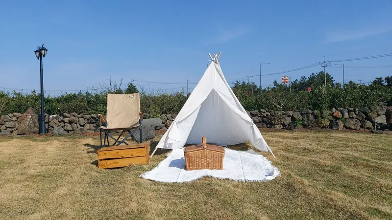 [Jocheon, Jeju] 13-pyeong duplex one-room stay #Tangerine field view #Natural room (utilities included) 55