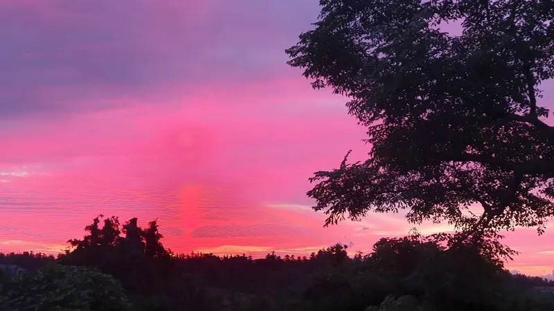 [Jocheon, Jeju] Fantastic sunset outside the window of Seonheul Jungsangan duplex pension 56