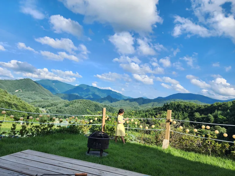 [Pyeongchang] A detached house in the forest with a yard filled with stars at 700m above sea level/Families with young children welcome 10