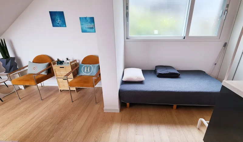 [Hallim, Jeju] 5 minutes by car from Hyeopjae, Geumneung, and Biyangdo, a two-story, stone-walled townhouse 57