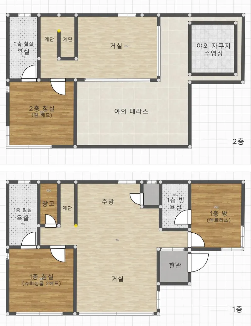 [서귀포 표선] 제주모도1 야외 온수 미니수영장 37평 독채 54