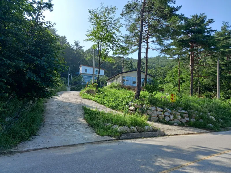 [강원 고성] 바다 산 계곡,산아래 2층에 있는 풍경화 속의 집,단란동 4