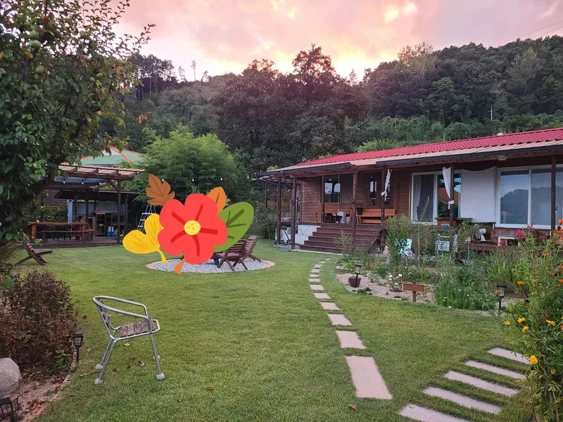 [충북 영동] 대전과영동사이  #아늑한감성숙소#넓은마당#시골집#있는그대로 21